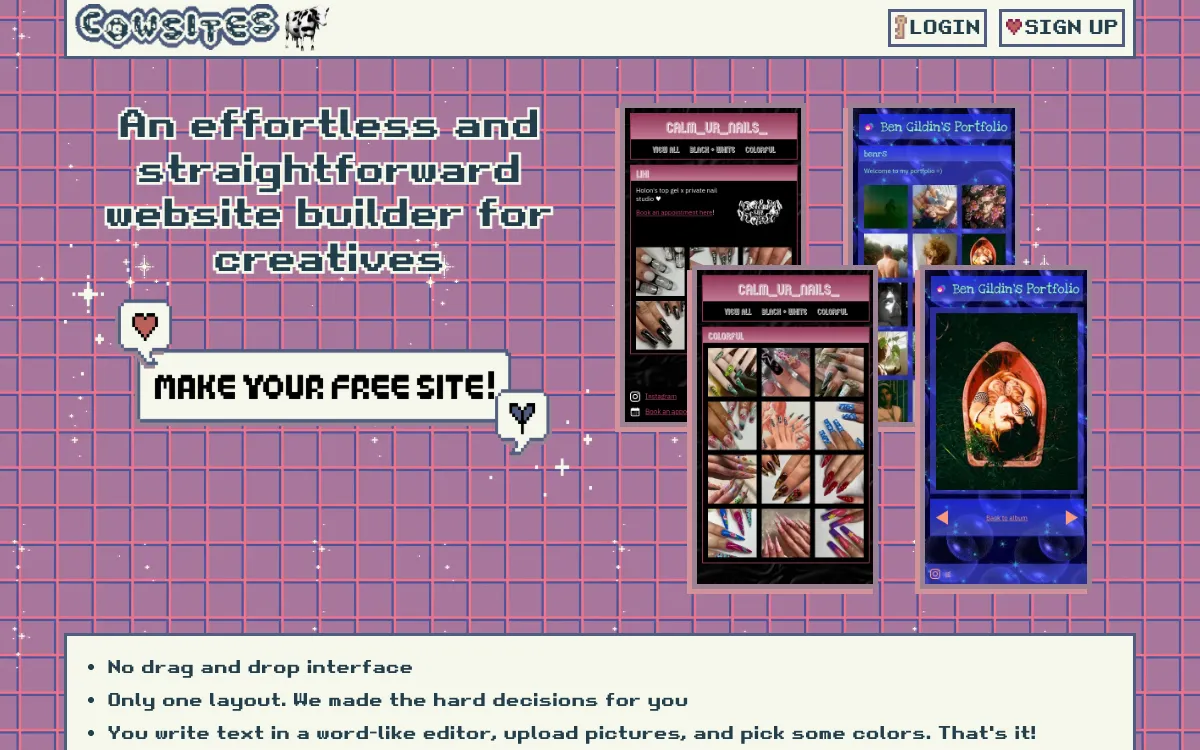 Cowsites website