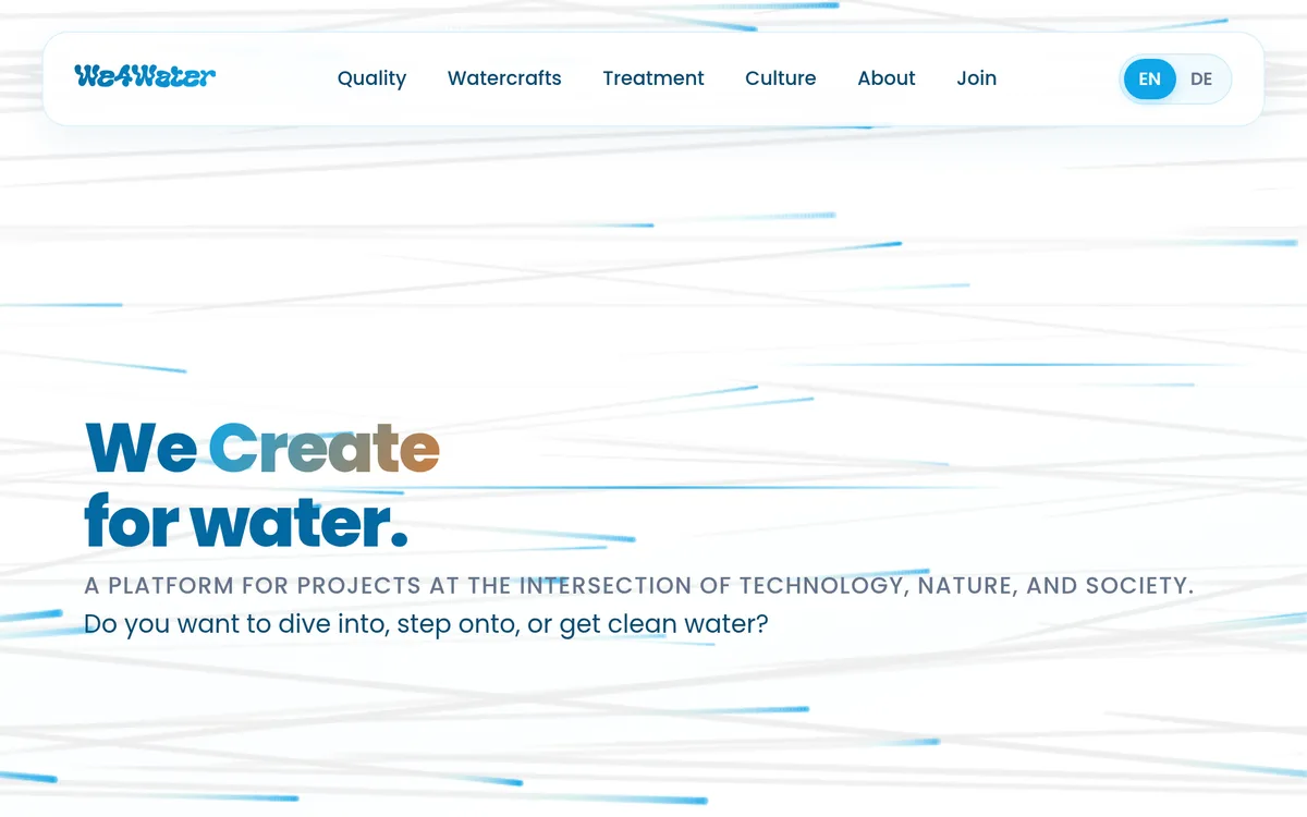 we4water website
