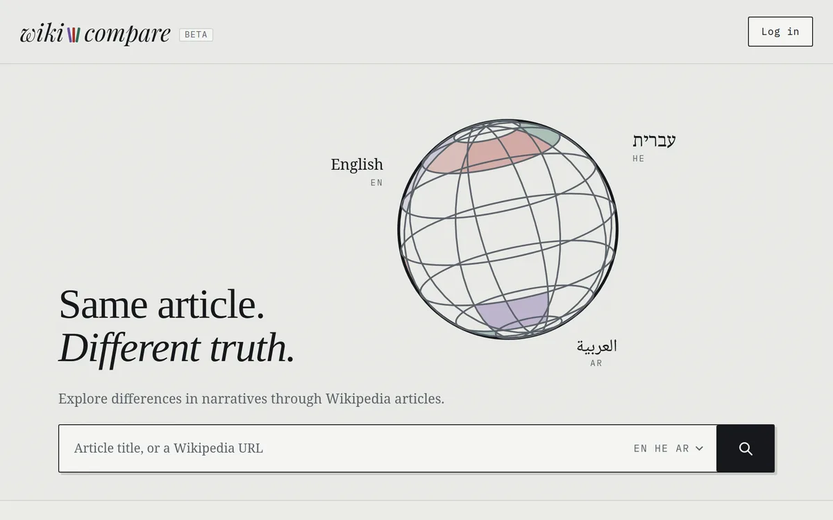 Wiki Compare website